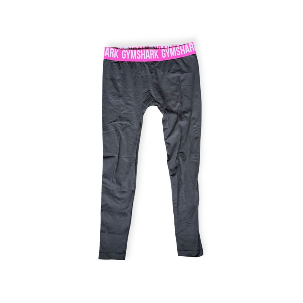GYMSHARK leggings athletic pants medium gray pink working out